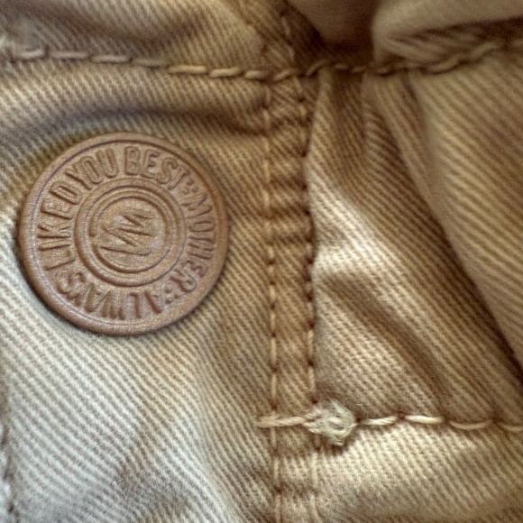 Mother The Yoyo Ruffle Greaser Ankle Pant Tan Paper Bag Waist Size 26 - Picture 7 of 16